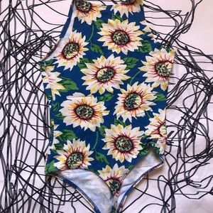 American Apparel Floral Bodysuit